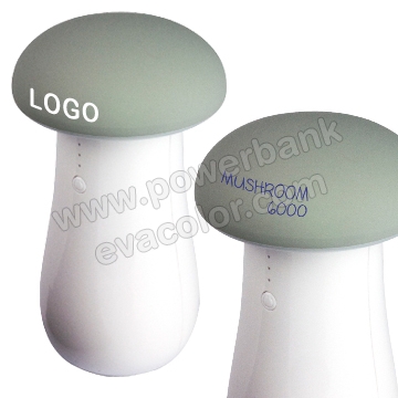 Powerbank con forma de champiñon personalizable con su logo para regalos promiconales