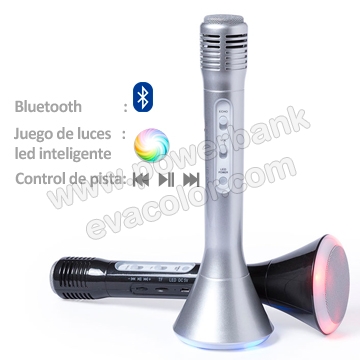 Microfono altavoz Varelion con bluetooth y juego de luces led inteligente para regalos empresariales originales