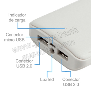Bateria externa  Samsung con puerto USB dual de 7800mAh para regalos sanitarios originales