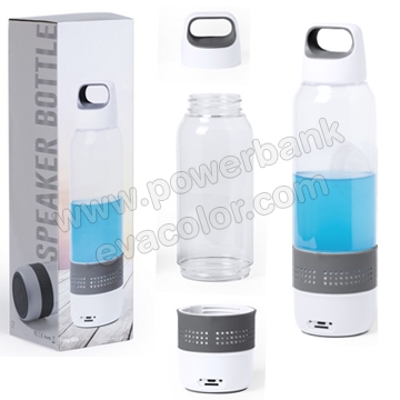 botella de agua de acero inoxidable aislada de doble pared con una tapa de altavoz 750 ml Spardar Botella de agua Bluetooth con lazo de transporte botella portátil con altavoz 