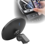 Cargador movil de induccion con soporte magnetico para coches compatible con moviles con tecnologia Qi