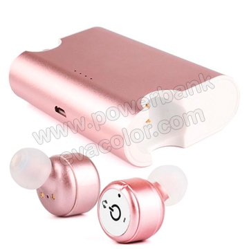 Mini auriculares inalambrico con manos libres y powerbank 1500mAh