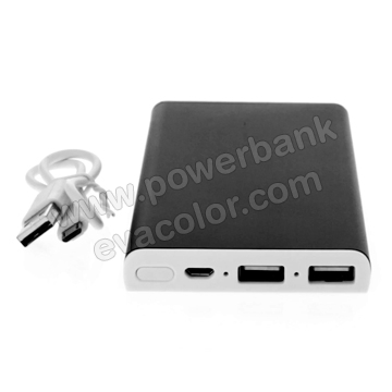 Baterias powerbank de alta capacidad con doble puerto USB de carga para smartphone, iphone 6 y phablets