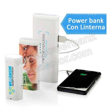 Powerbank 10000mAh con linterna led personalizadas