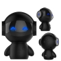 Robot Powerbank con altavoz en color negro regalos tecnologicos para hombres y mujeres